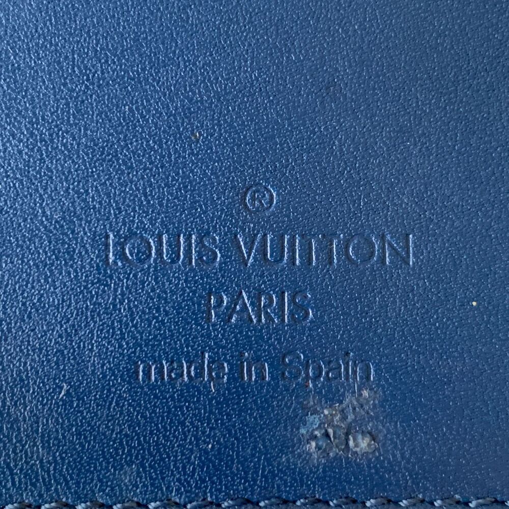 Louis Vuitton damier Blue leather brazza wallet CA0134 authentic with COA - Picture 3 of 8